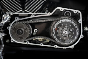V-Twin clutch under primary cover